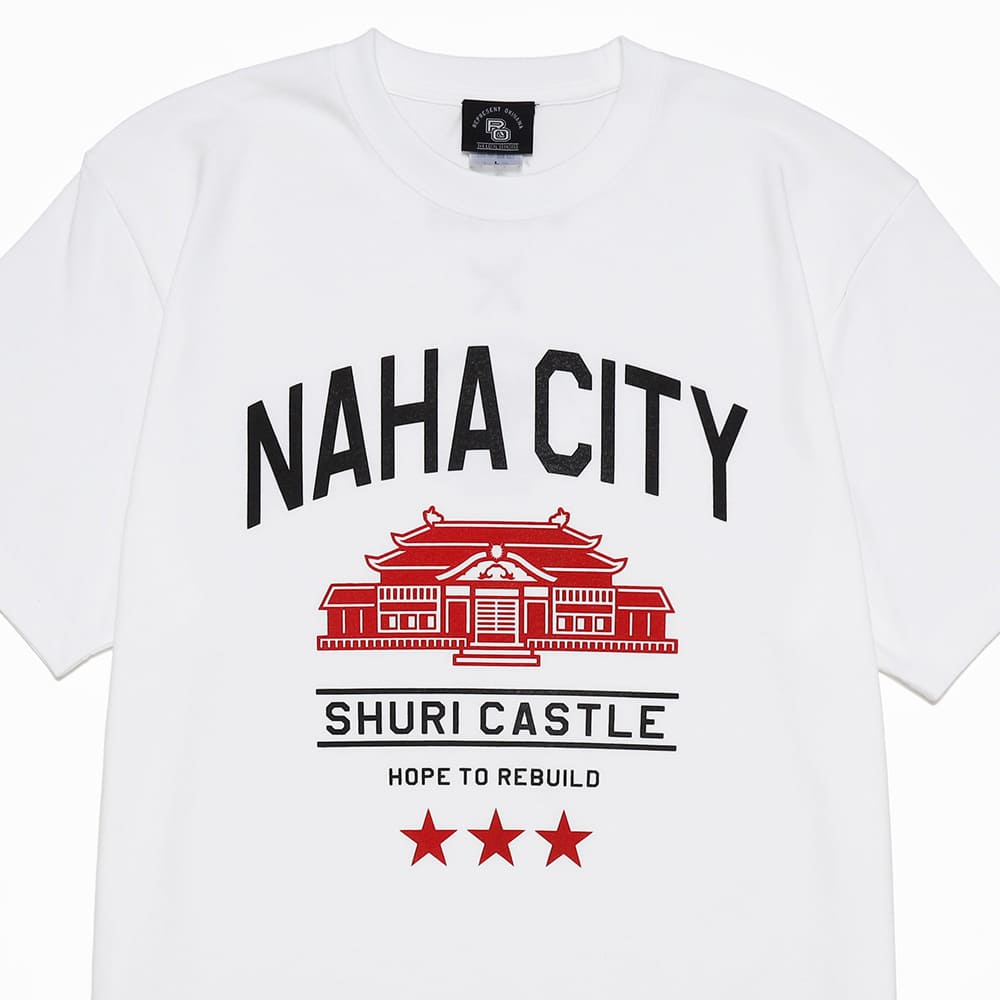 グッズ新商品】世界遺産 首里城が所在する那覇市がテーマの「NAHA CITY SHURI Tシャツ」 – オリオンビール公式通販