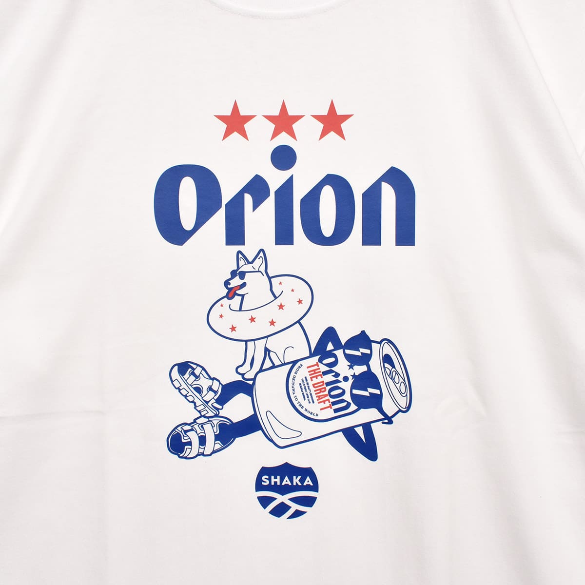 グッズ新商品】SHAKA×ORIONコラボ スポーツサンダル・Tシャツを発売