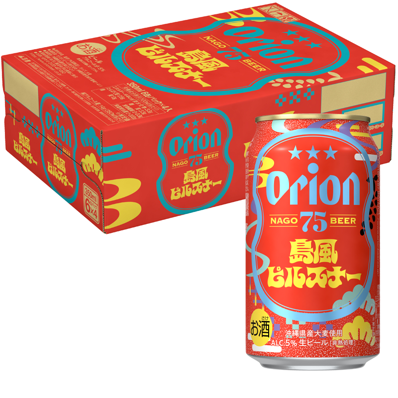 75BEER 島風ピルスナー 350ml 24缶入(6缶パック×4)