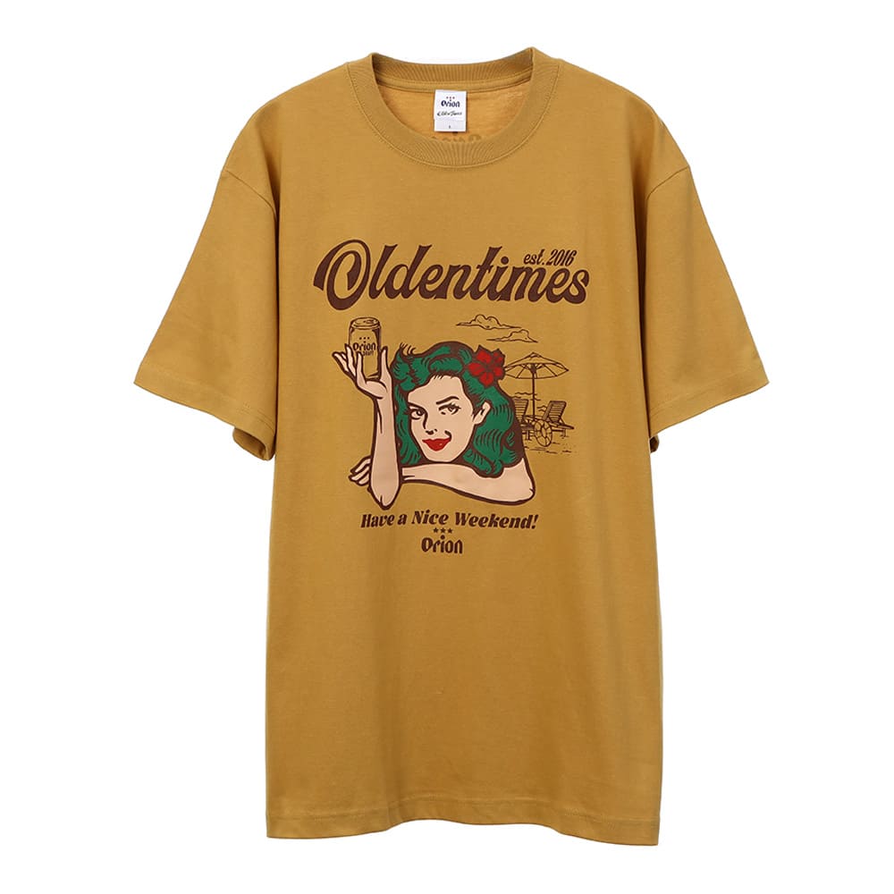 ORION×OLDENTIMES】2024夏 那覇桜坂Tシャツ カラー：ヘイジーイエロー