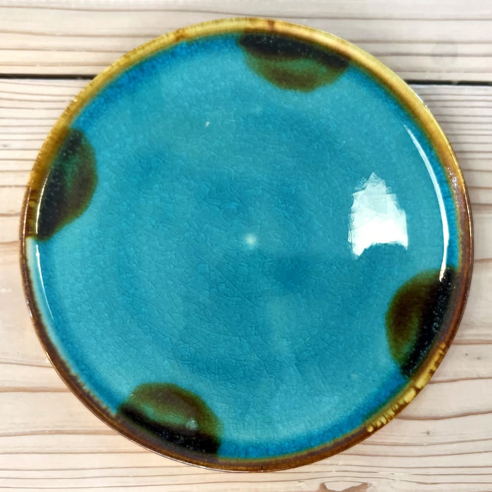 オリジナル やちむん(焼き物)21cmプレート “Al mare”