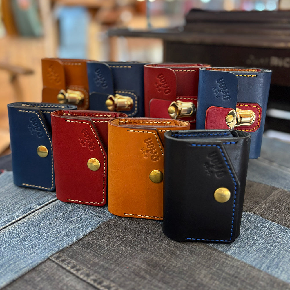 オリジナルレザーウォレット 差し込み錠式(カラー:ブラウン)