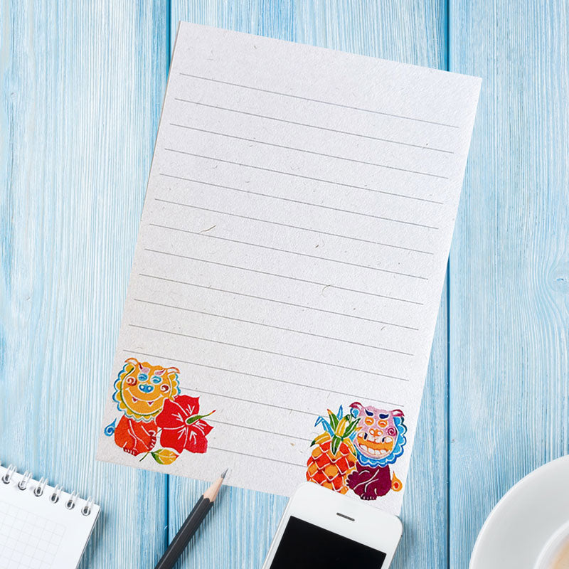 デイゴデザイン 月桃紙紅型レターセット