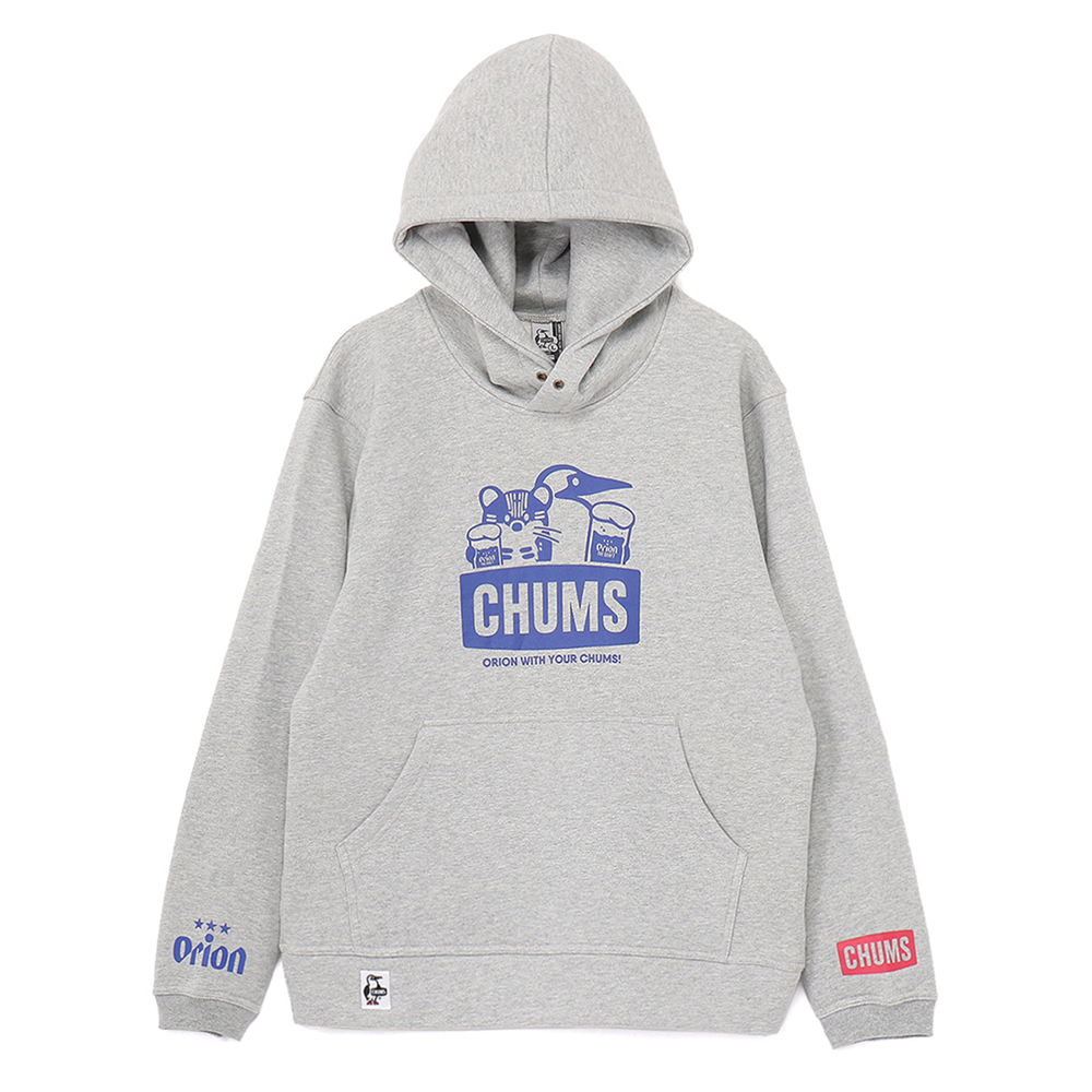 ORION×CHUMSコラボ25FW】YAMANEKO プルオーバーパーカー GRAY カラー ORION×CHUMSコラボ25FW】YAMANEKO プルオーバーパーカー GRAY カラー