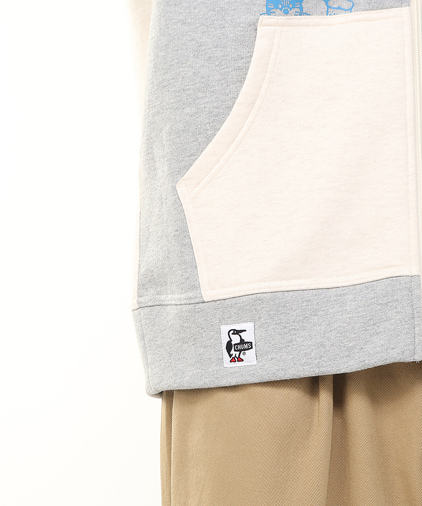 【ORION×CHUMSコラボ25FW】イリオモテヤマネコmeetsブービーバード ジップパーカー CRAZY