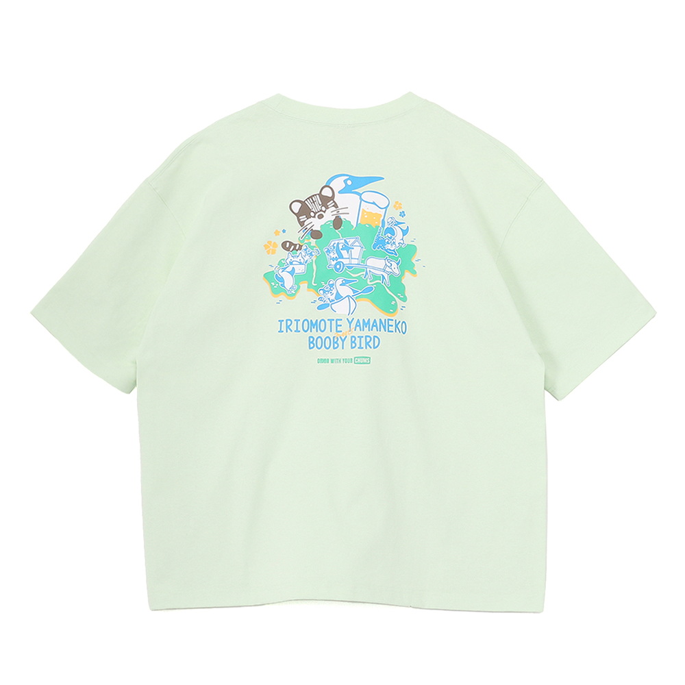 ORION×CHUMSコラボ25FW】YAMANEKO S/STシャツ PASTEL GREEN カラー