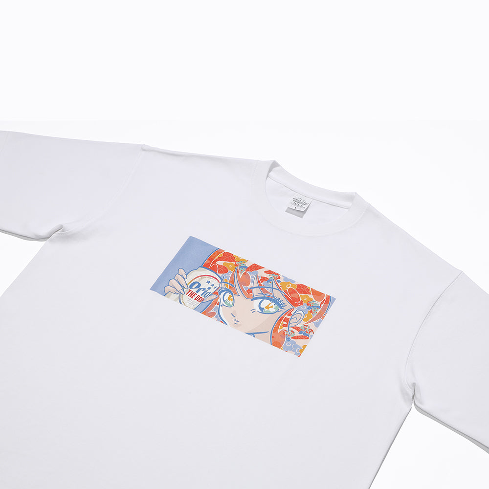 びんがたTシャツ【紅型作家・知花幸修氏コラボ】 WHITE