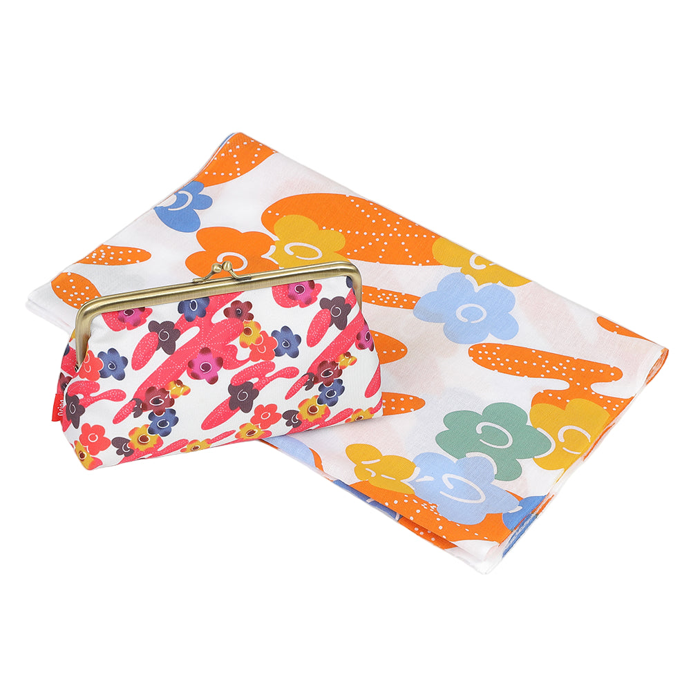 びんがたポーチ【紅型作家・知花幸修氏コラボ】