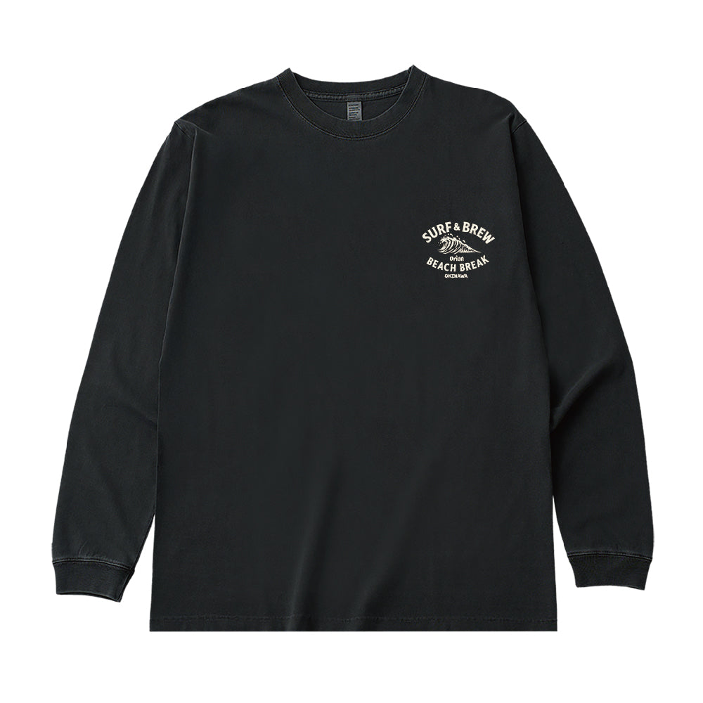 ロングスリーブTシャツ SURF&BREW カラー:BLACK