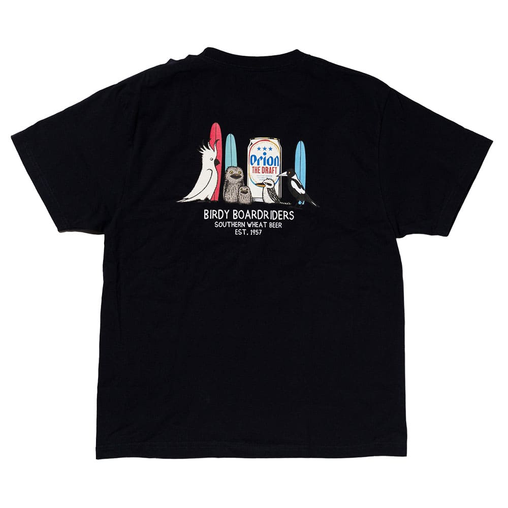 ORION×JONAS】BIRDY BOARDRIDERS TEE ネイビー オリオン orionジョナス