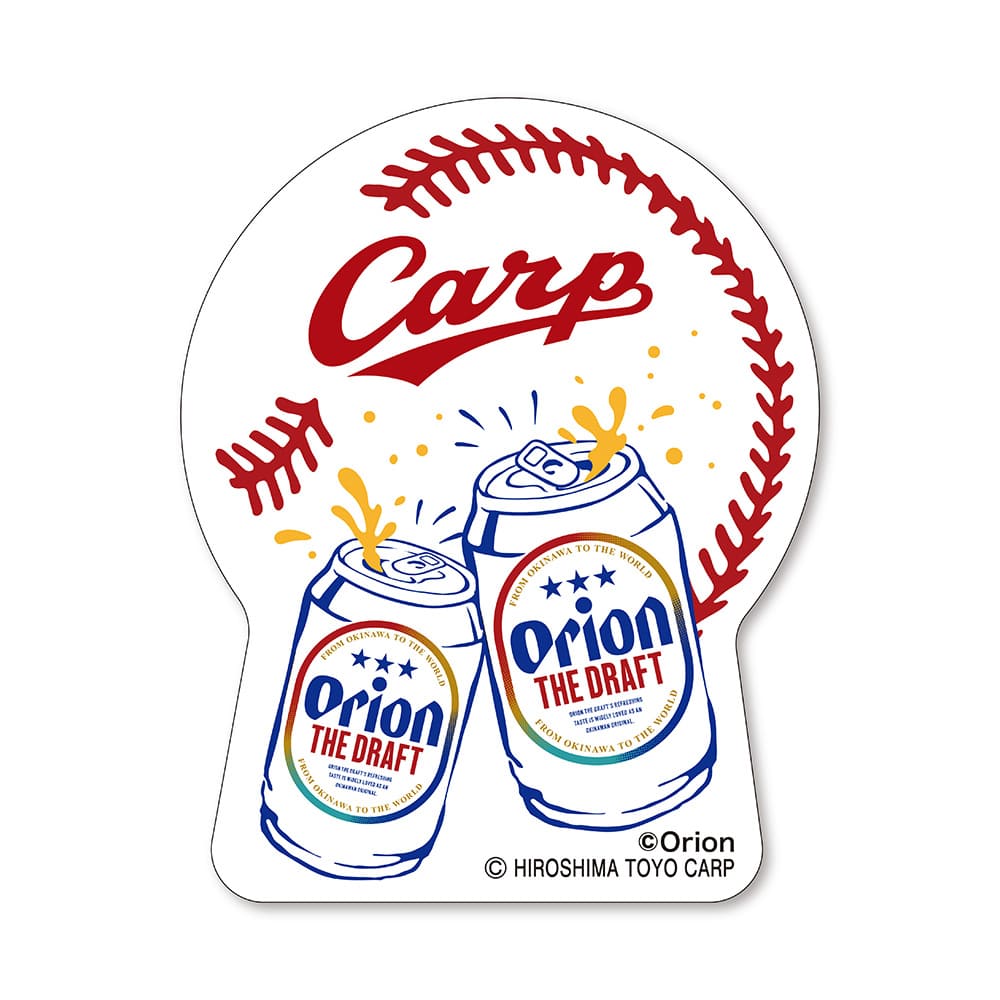 ORION×プロ野球2026 広島東洋カープ ステッカー（B） コラボ オリオン