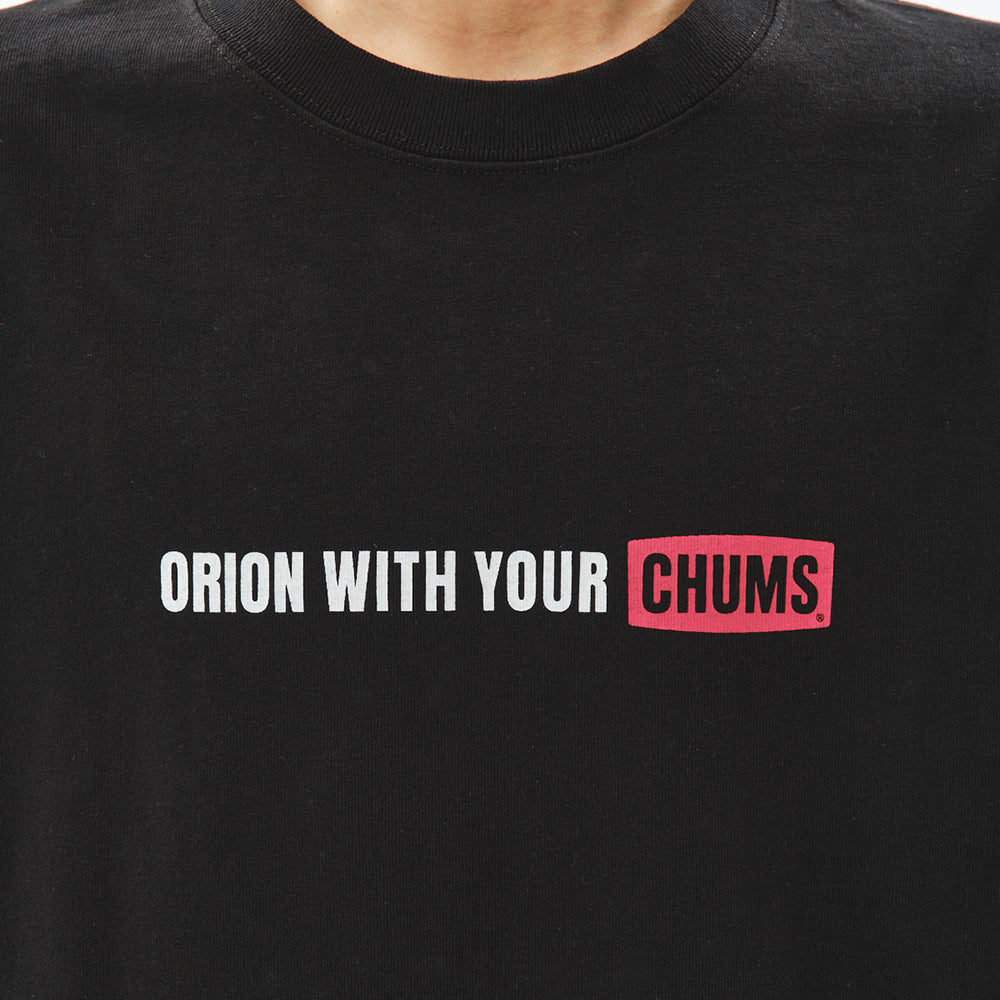 【ORION×CHUMSコラボ26SS】THE DRAFT Tシャツ BLACK(ブラック)【チャムスコラボ】