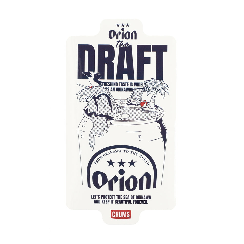 オリオンビール×チャムス】THE DRAFT ステッカー【CHUMSコラボ26SS オリオンビール×チャムス】THE DRAFT ステッカー【CHUMSコラボ26SS