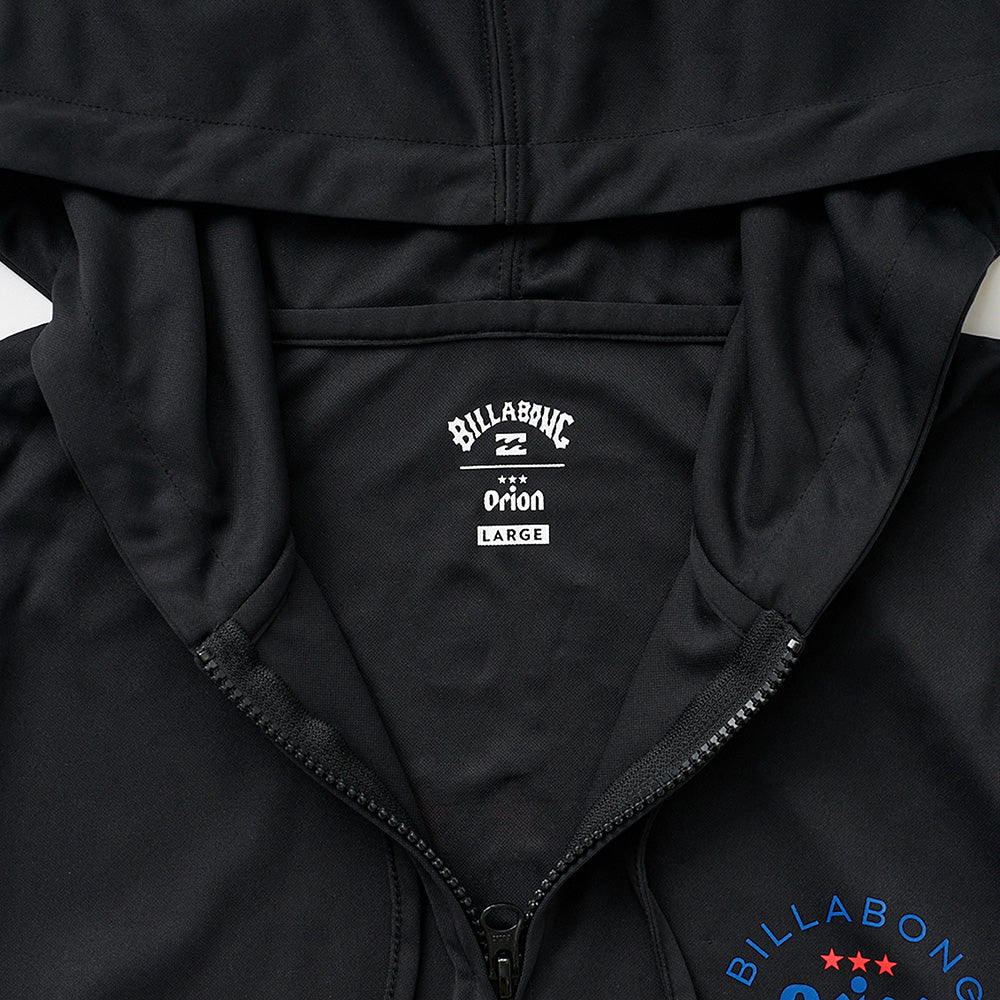 【BILLABONG × ORION】メンズラッシュジップフード (カラー:BLACK)