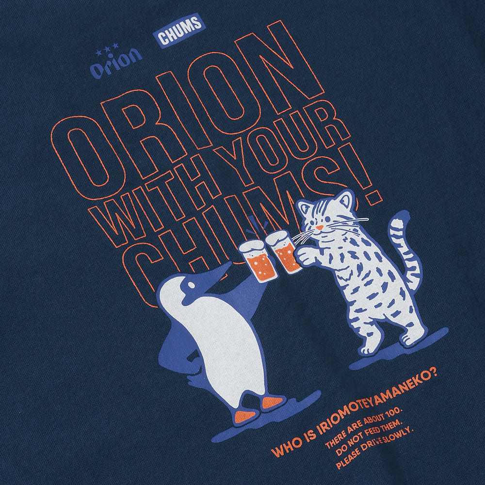 【ORION×CHUMSコラボ26FW】イリオモテヤマネコ カンパイ ブービーバードT-shirt CRAZY