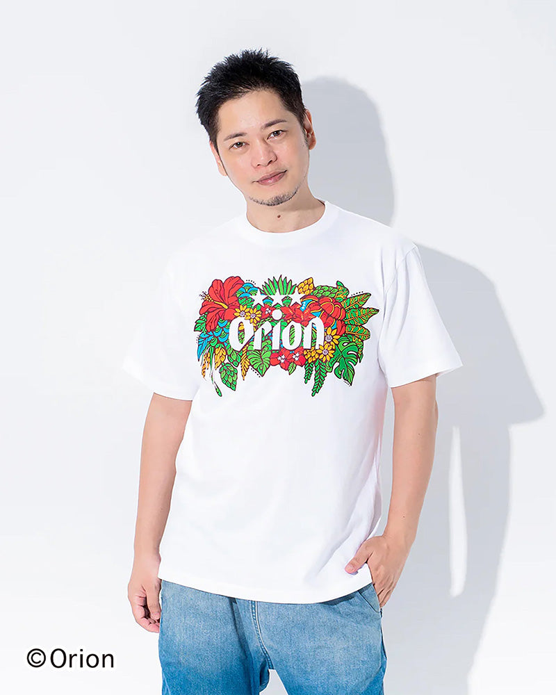 【オリオン公式】沖縄クリエイターコラボTシャツ:オリオンブーケ ホワイト