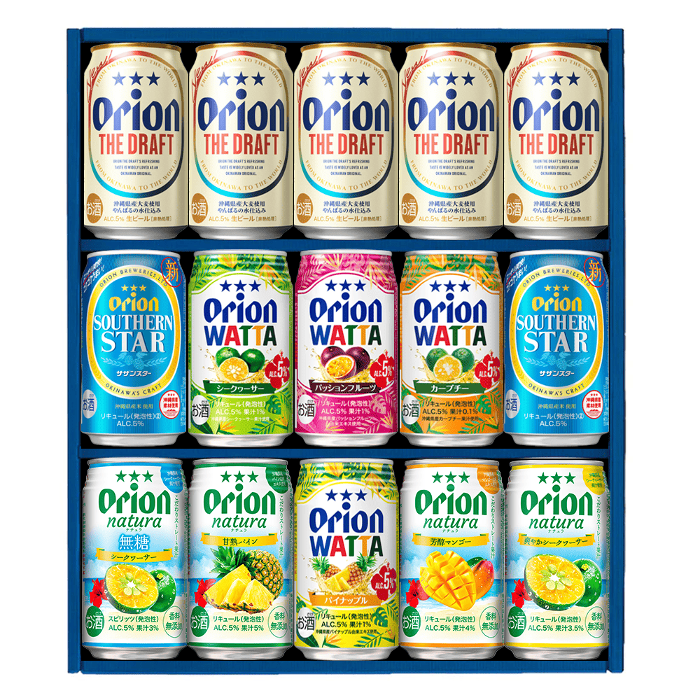 沖縄素材を味わうビール&チューハイセット(350ml 10種15缶)