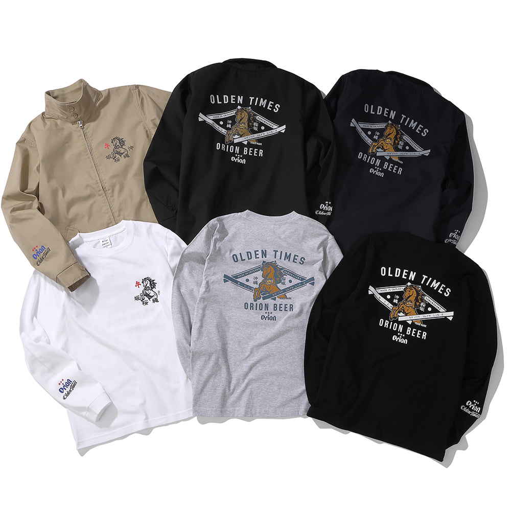 【ORION×OLDENTIMES 26初売り】那覇桜坂ロングスリーブTシャツ ブラック