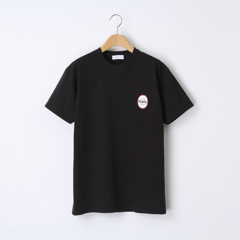 ORION PATTERN PRINT Tシャツ カラー：BLACK【BEAMS DESIGNプロデュース】