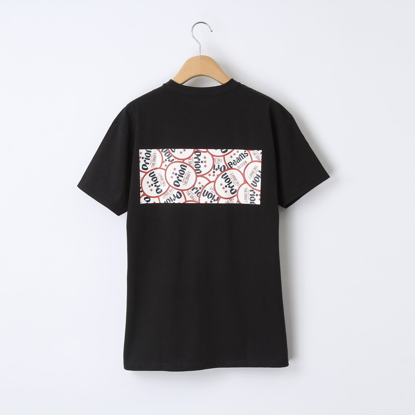 ORION PATTERN PRINT Tシャツ カラー:BLACK【BEAMS DESIGNプロデュース】