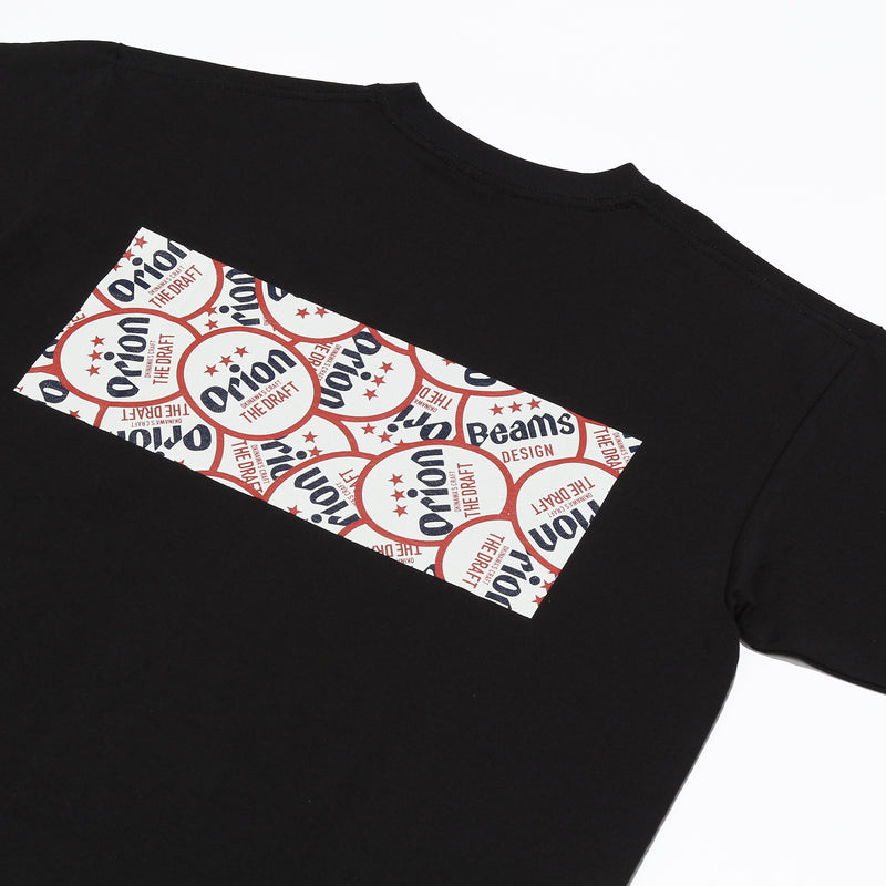 ORION PATTERN PRINT Tシャツ カラー：BLACK【BEAMS DESIGNプロデュース】