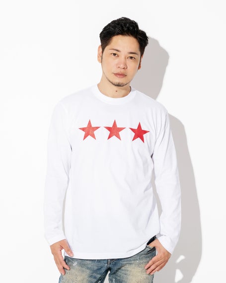 オリオン三ツ星ロゴ ロングスリーブTシャツ