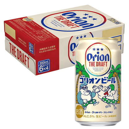 オリオン ザ・ドラフト ゴリオンビールラベル 350ml 24缶入（6缶パック×4）