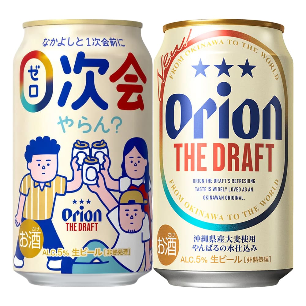 オリオン ザ・ドラフト ０次会やらん？デザイン 350ml 24缶入（6缶パック×4）