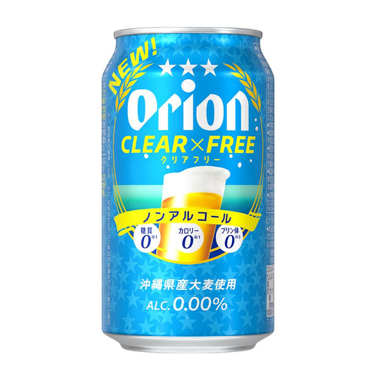 【ノンアルコール】オリオン クリアフリー 350ml 24缶入（6缶パック×4）