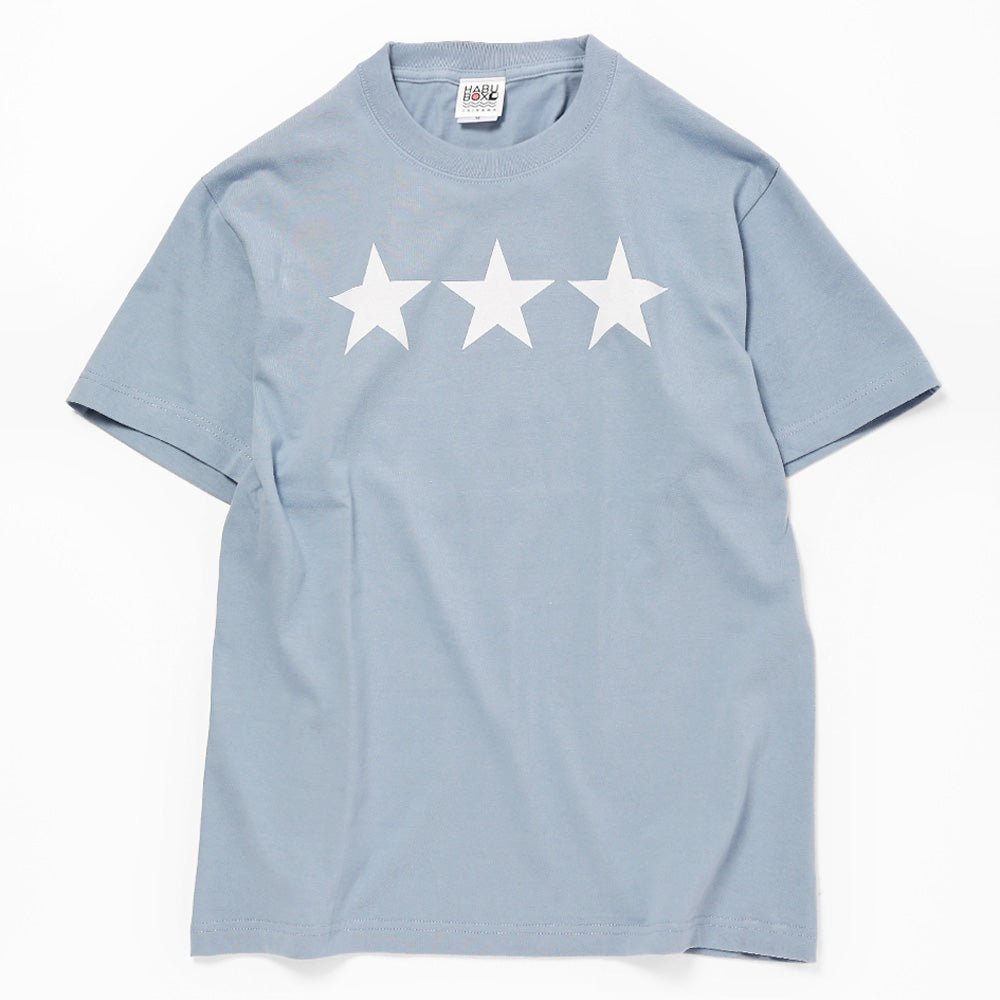 オリオン三ツ星ロゴTシャツ アシッドブルー