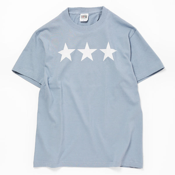 オリオン三ツ星ロゴTシャツ アシッドブルー