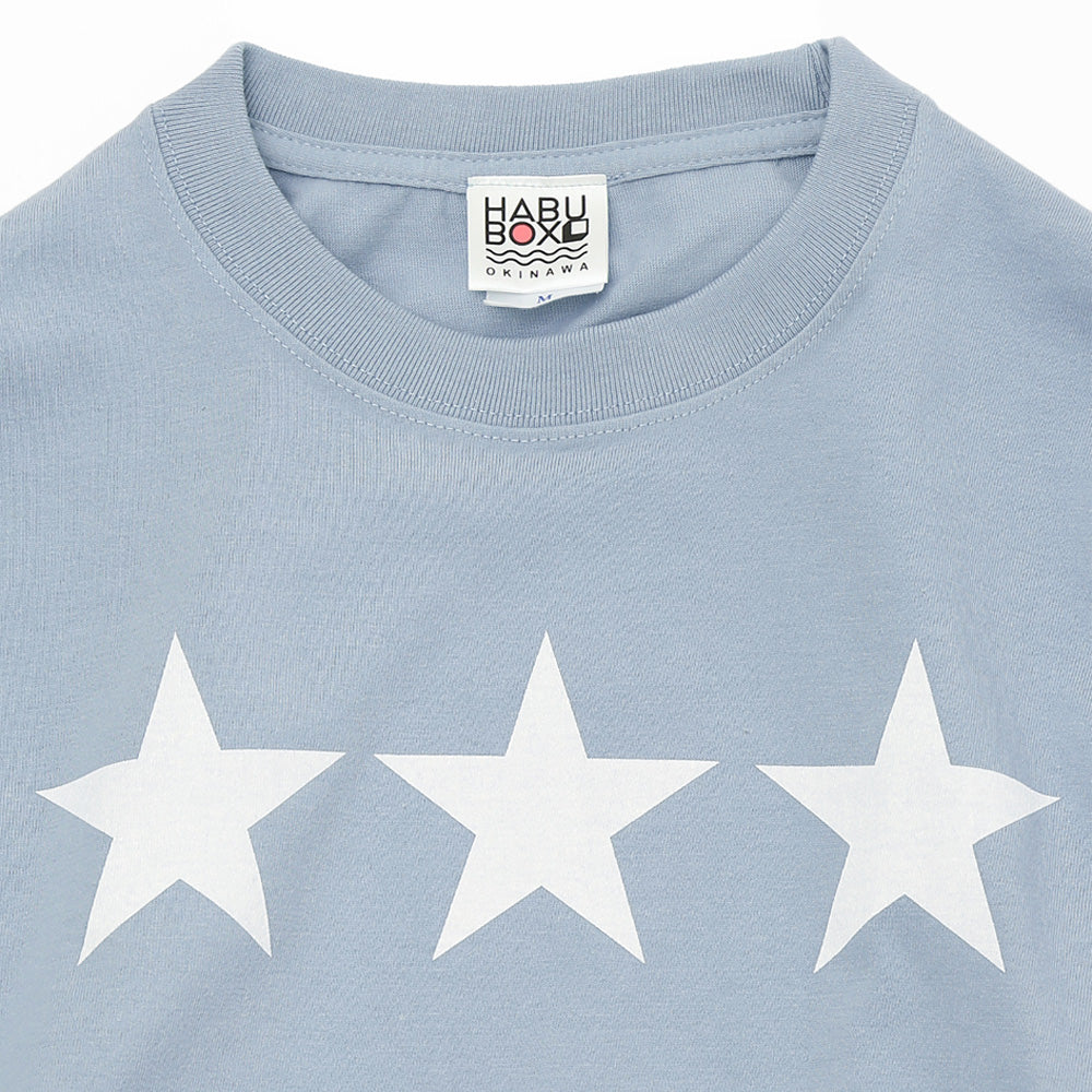 オリオン三ツ星ロゴTシャツ アシッドブルー