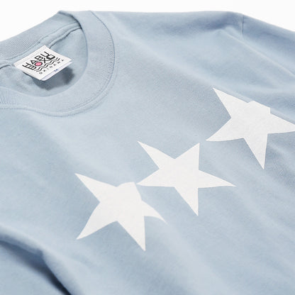 オリオン三ツ星ロゴTシャツ アシッドブルー