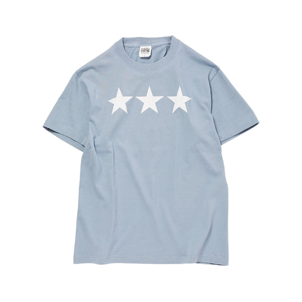 オリオン三ツ星ロゴTシャツ アシッドブルー