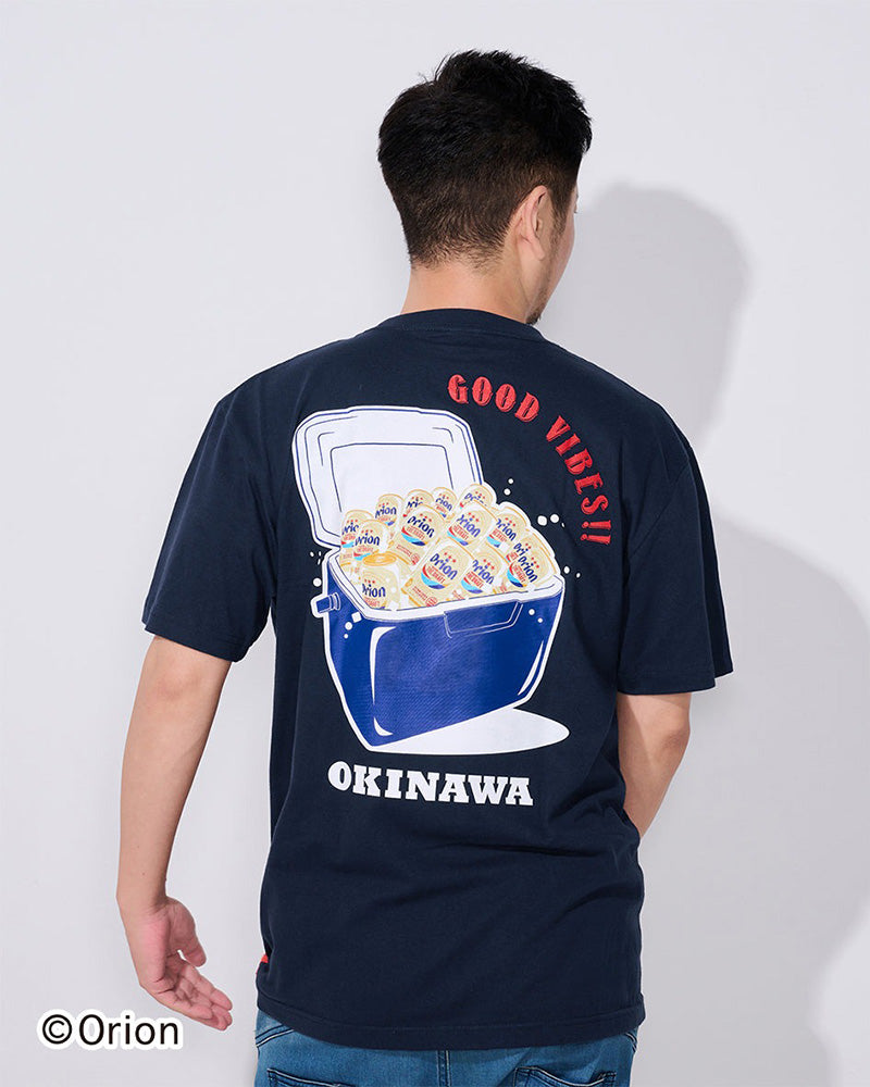 ORION×HABUBOX】オリオンクーラーBOX Tシャツ ネイビー コラボ