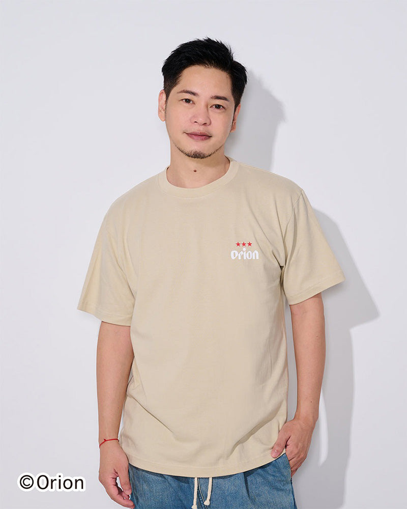 ORION×HABUBOX】オリオンクーラーBOX Tシャツ サンドベージュ コラボ