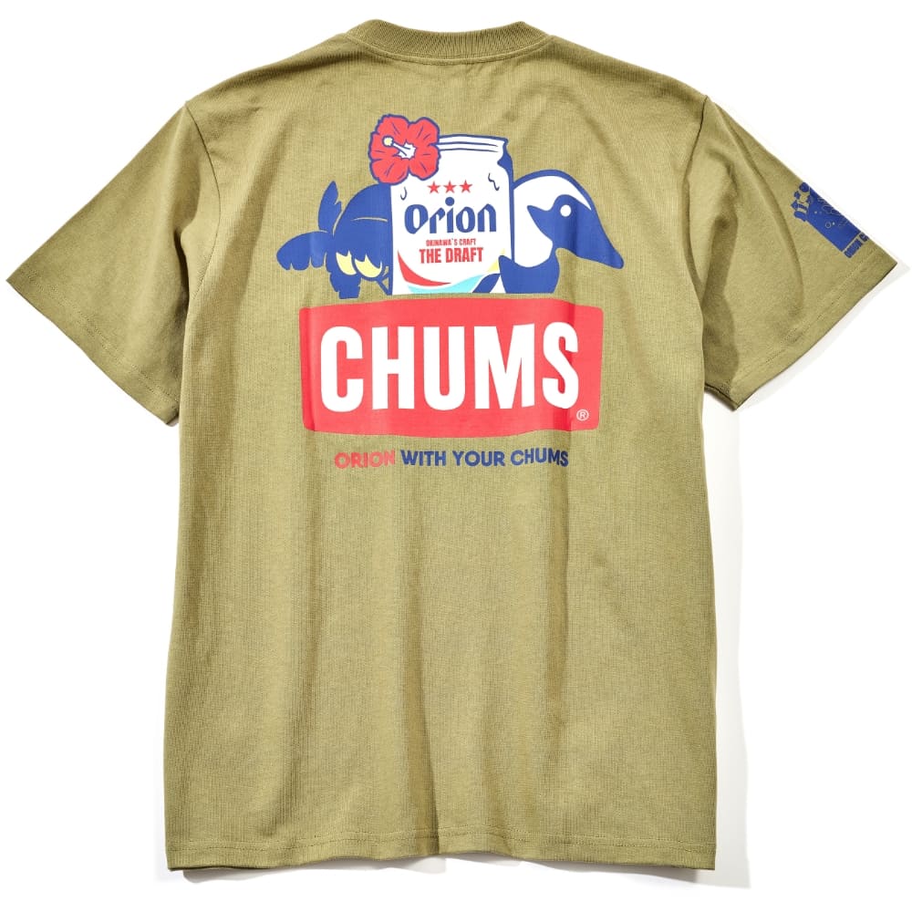 純正売上 CHUMS チャムス tシャツ カーキ ドーナツ メニュー アース