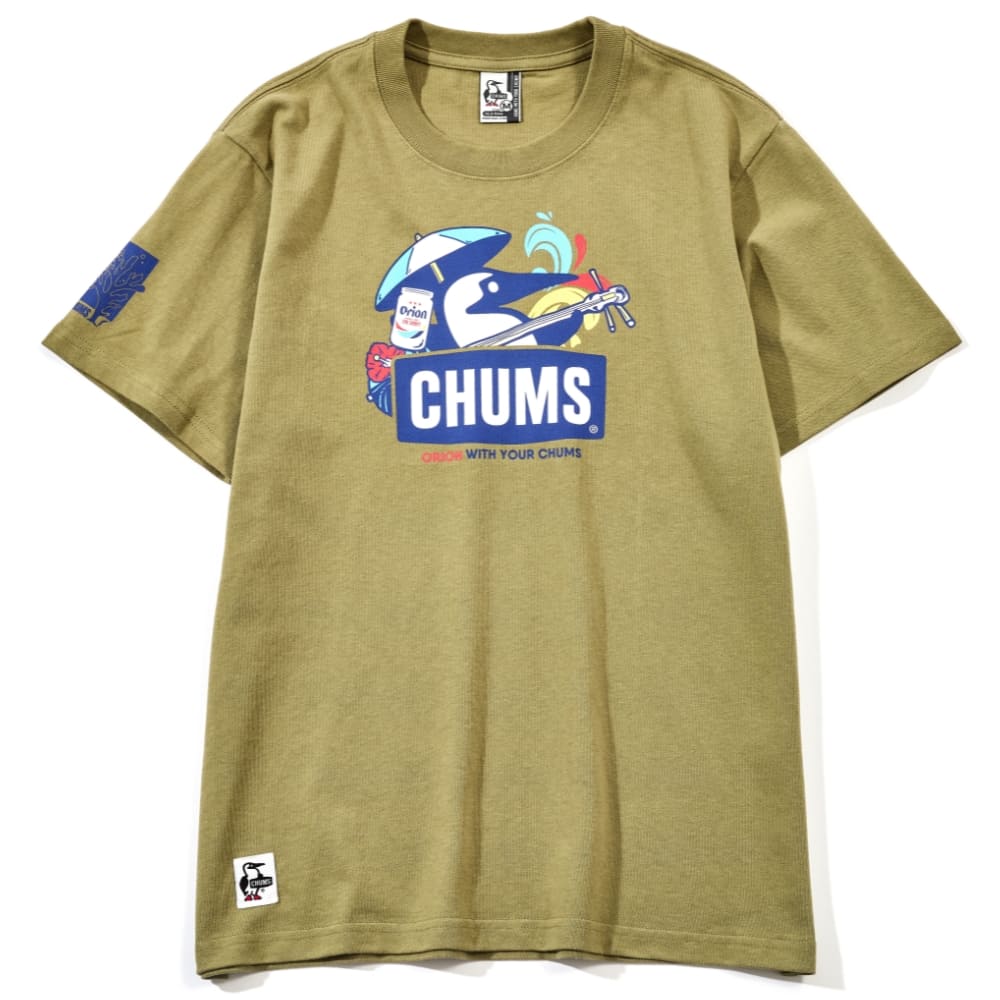 純正売上 CHUMS チャムス tシャツ カーキ ドーナツ メニュー アース