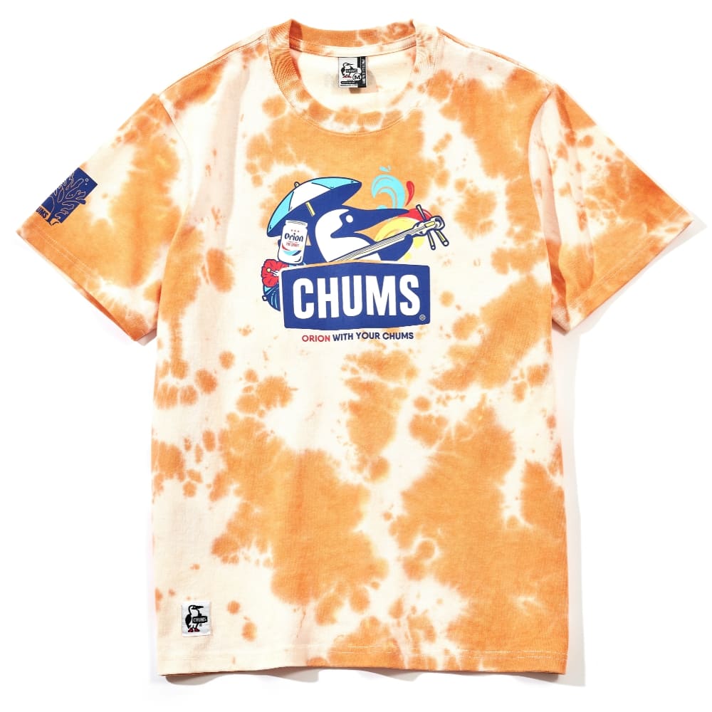 【ORION×CHUMS 23夏】Tシャツ 三線デザイン カラー： オレンジ