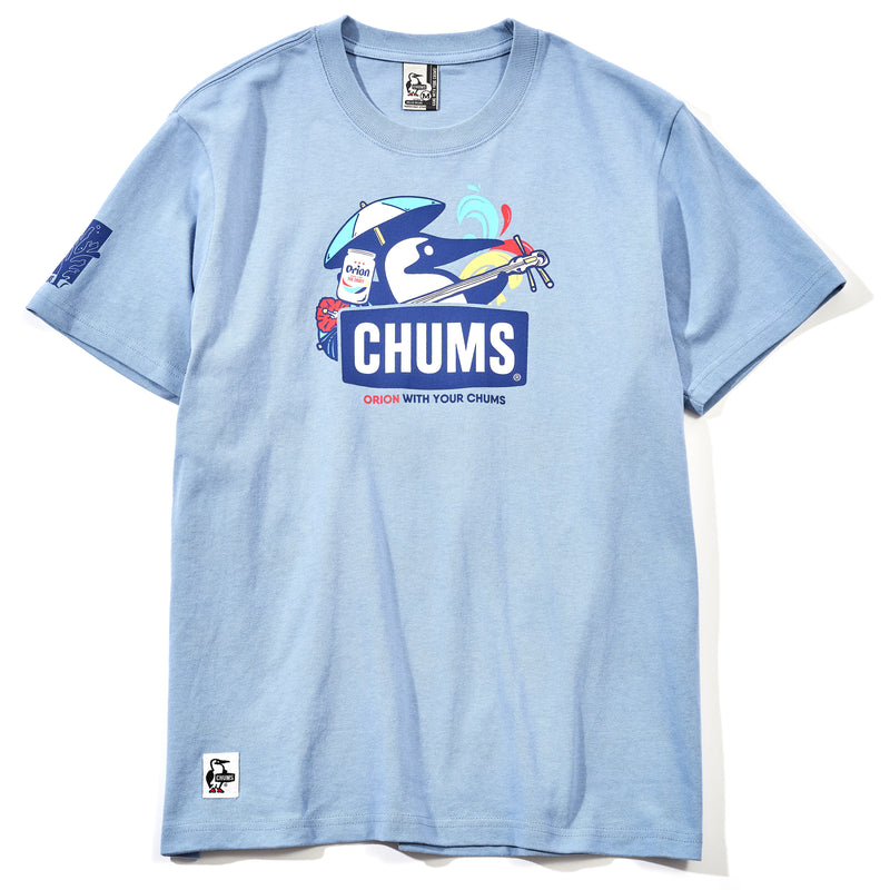 【ORION×CHUMS 23夏】Tシャツ　三線デザイン　カラー： スカイ（SKY）