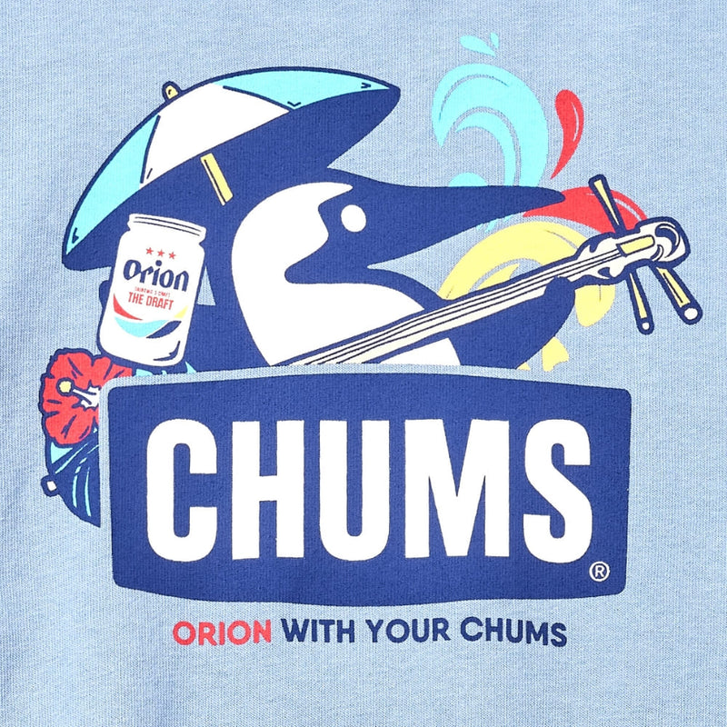【ORION×CHUMS 23夏】Tシャツ　三線デザイン　カラー： スカイ（SKY）