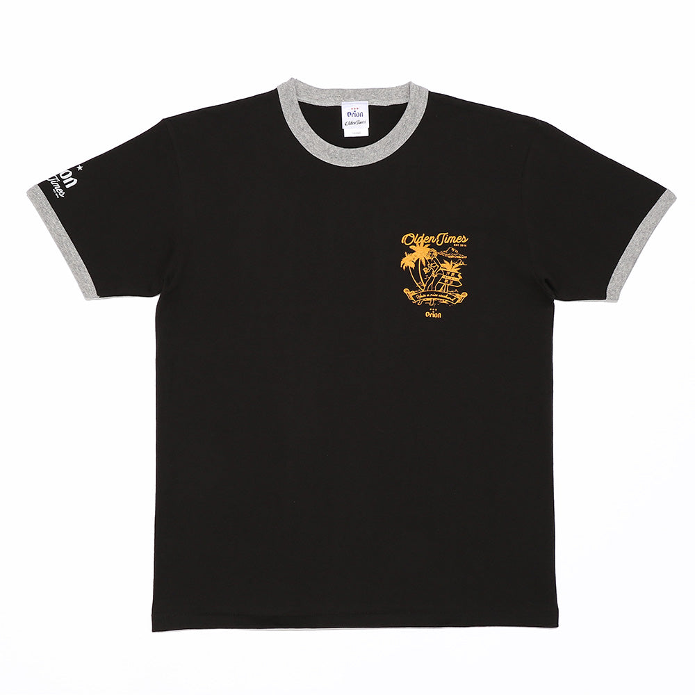 【ORION×OLDENTIMES】2023夏 那覇桜坂リンガーTシャツ　スミクロ
