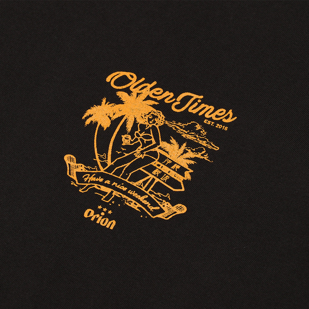 【ORION×OLDENTIMES】2023夏 那覇桜坂リンガーTシャツ　スミクロ