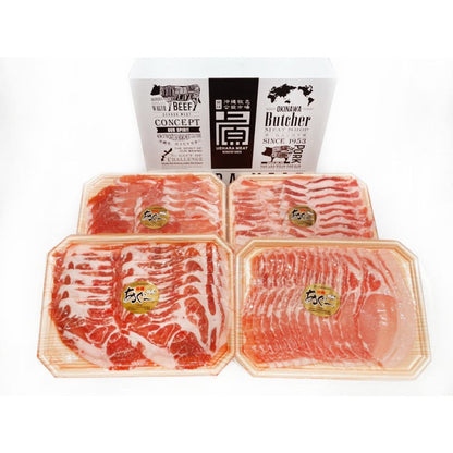 【9/6頃お届け】上原ミート あぐー食べ比べしゃぶしゃぶセット（800g）