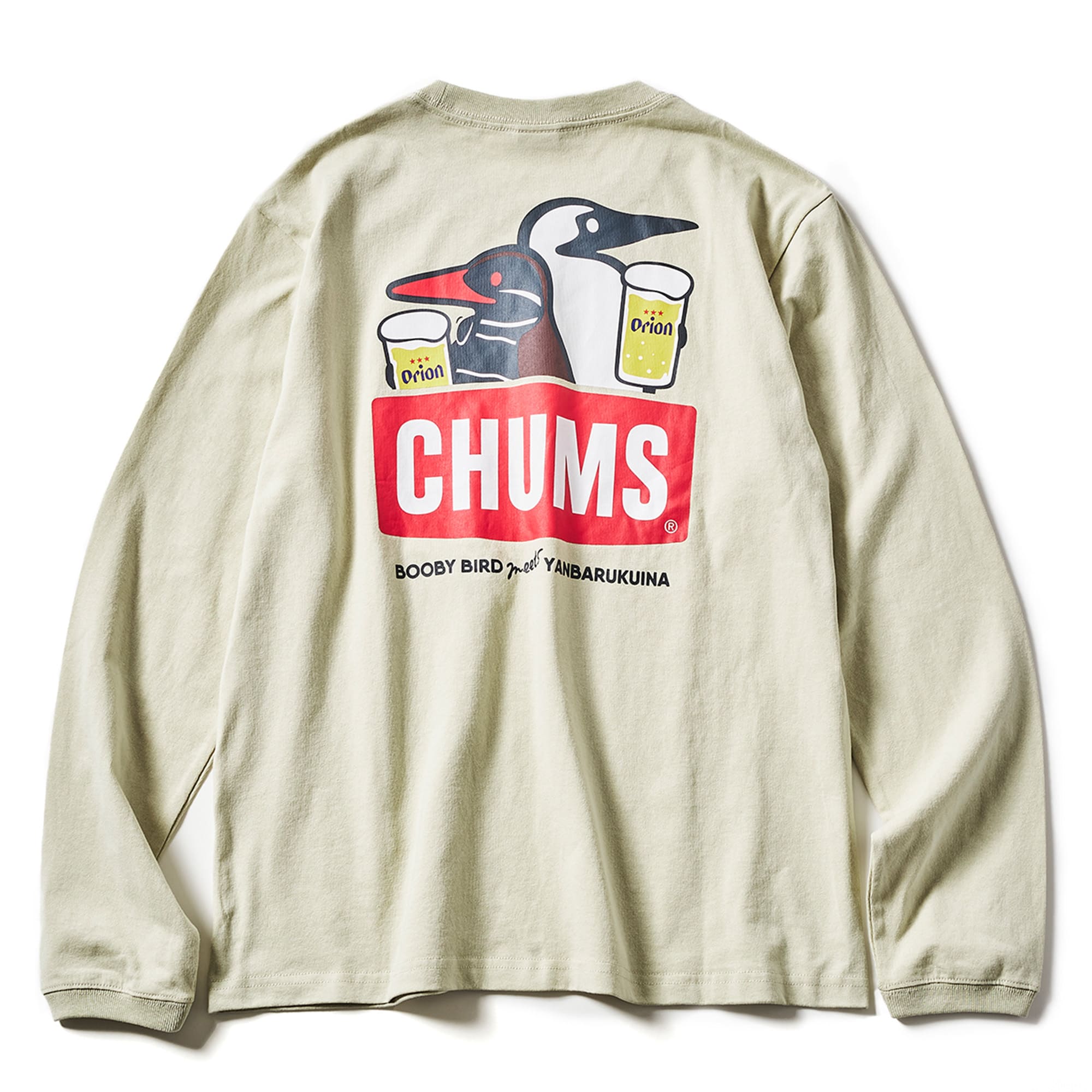 オリオンビール　CHUMS Tシャツ　グレージュ　2XL XXL