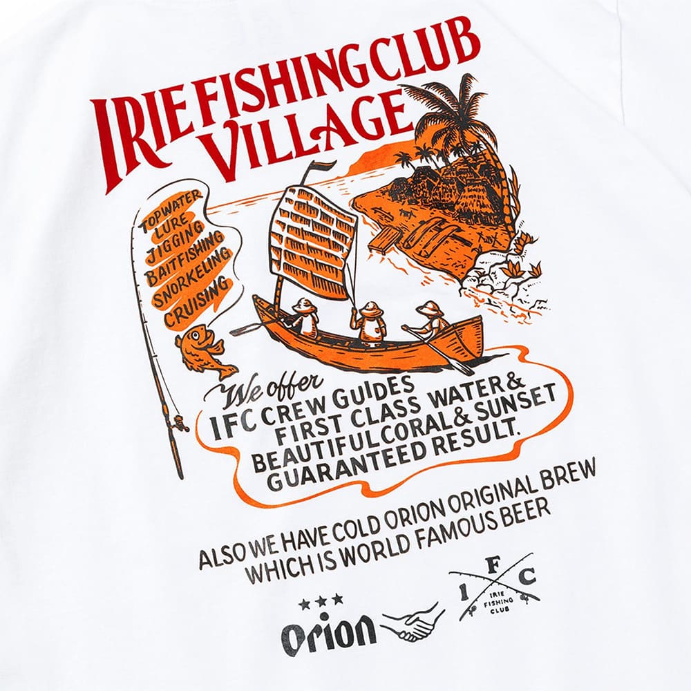 I.F.C×ORION IRIE FISHING VILLAGE S/S TEE （カラー：ホワイト）