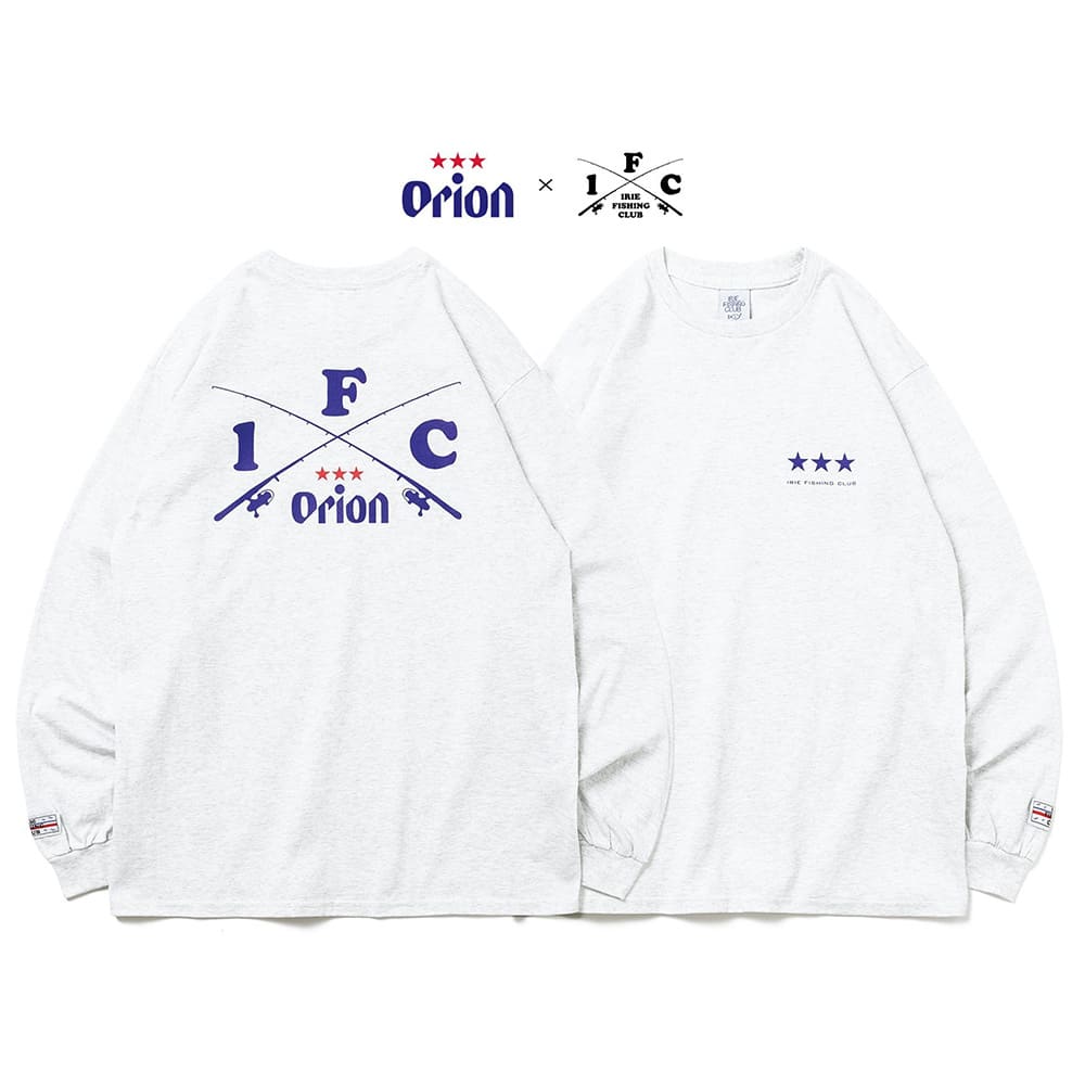 I.F.C×ORION CROSS ROD L/S TEE （カラー：アッシュ