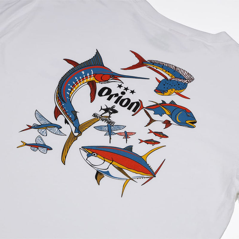 OKINWAN FISH L/S Tシャツ 【ORION×NAVY APPAREL】（カラー：ホワイト）