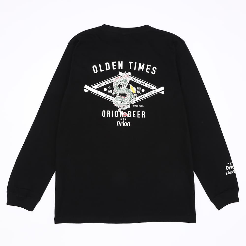 オリオンビール×OLDEN TIMES 龍ロングTシャツオリオンビールロングTシャツ