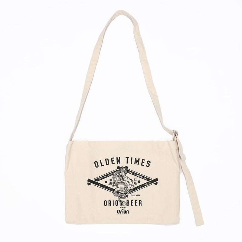 【ORION×OLDENTIMES 24初売り】那覇桜坂ショルダーバッグ "TRADE MARK(辰)"（カラー：NATURAL）